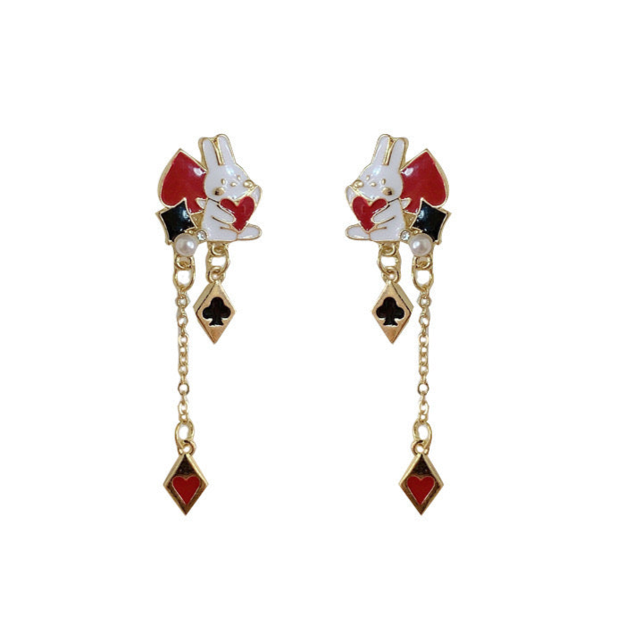Cupid’s Card Earrings