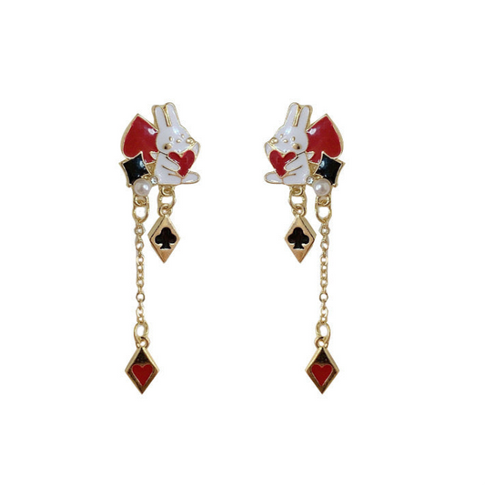 Cupid’s Card Earrings