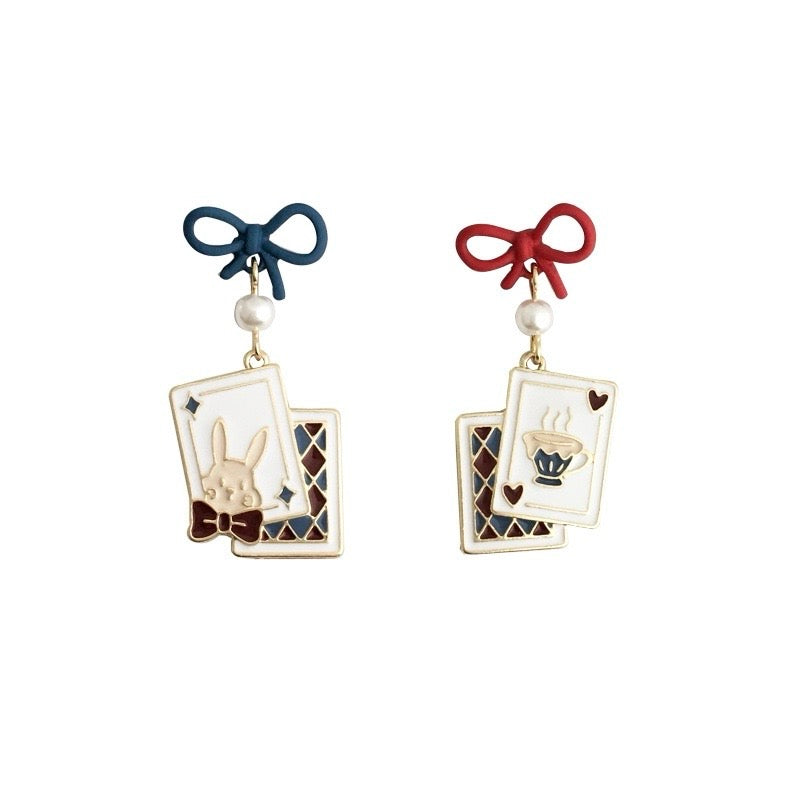 Bunny’s Card Earrings